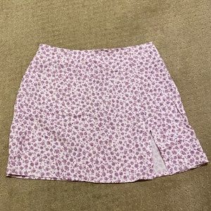 MOTEL lilac floral mini skirt